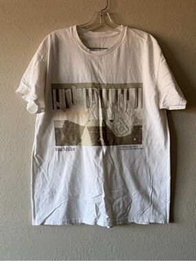 Mac Miller, Men’s White Good News Merch Circles Graphic T Shirt, Size M